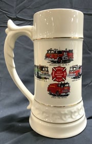 Porcelain Nyack Fire Dept Beer Stein USA