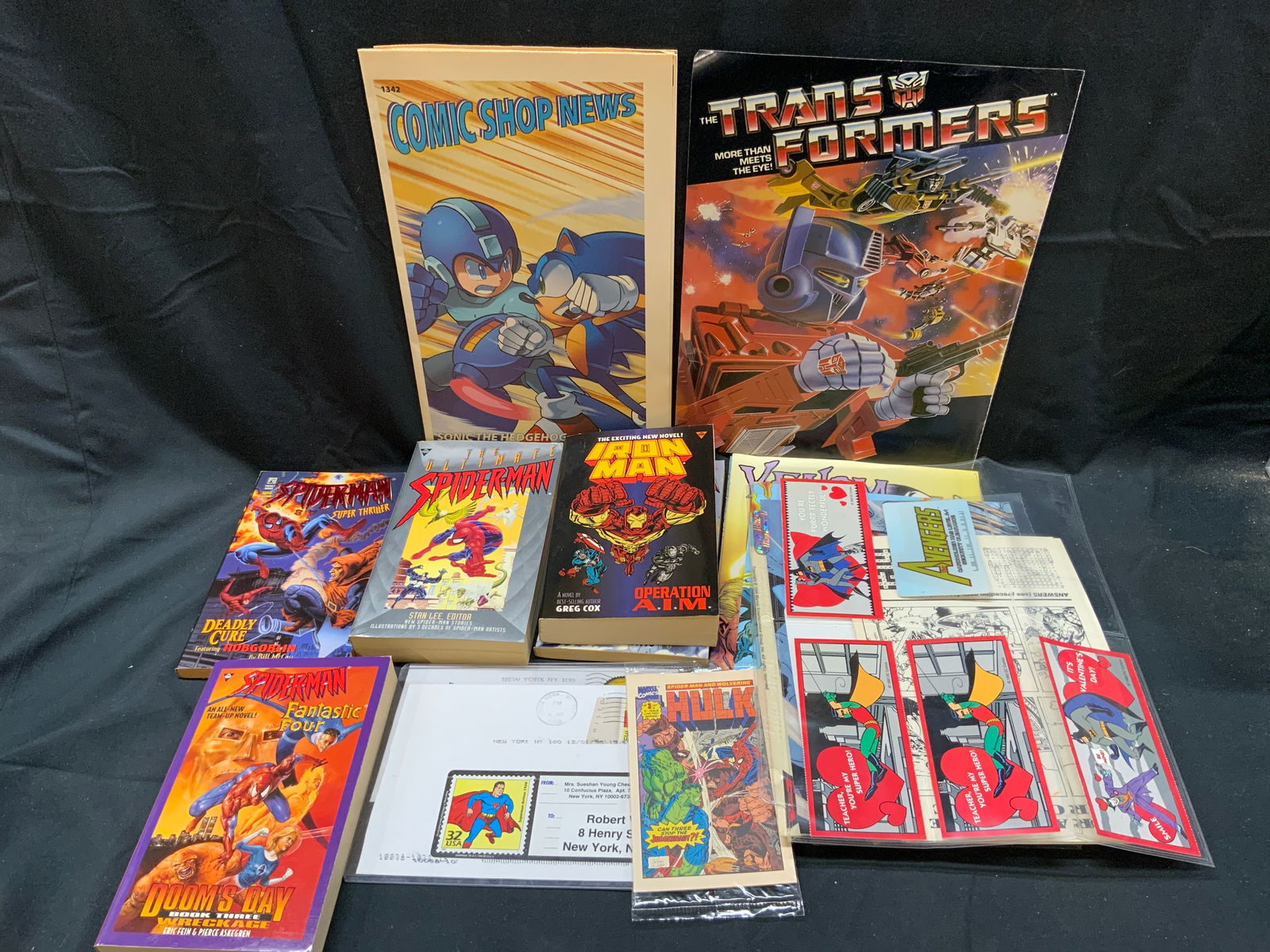 Group Lot 1992+ Sci-Fi Marvel Comics & Stamps (1 of 12)