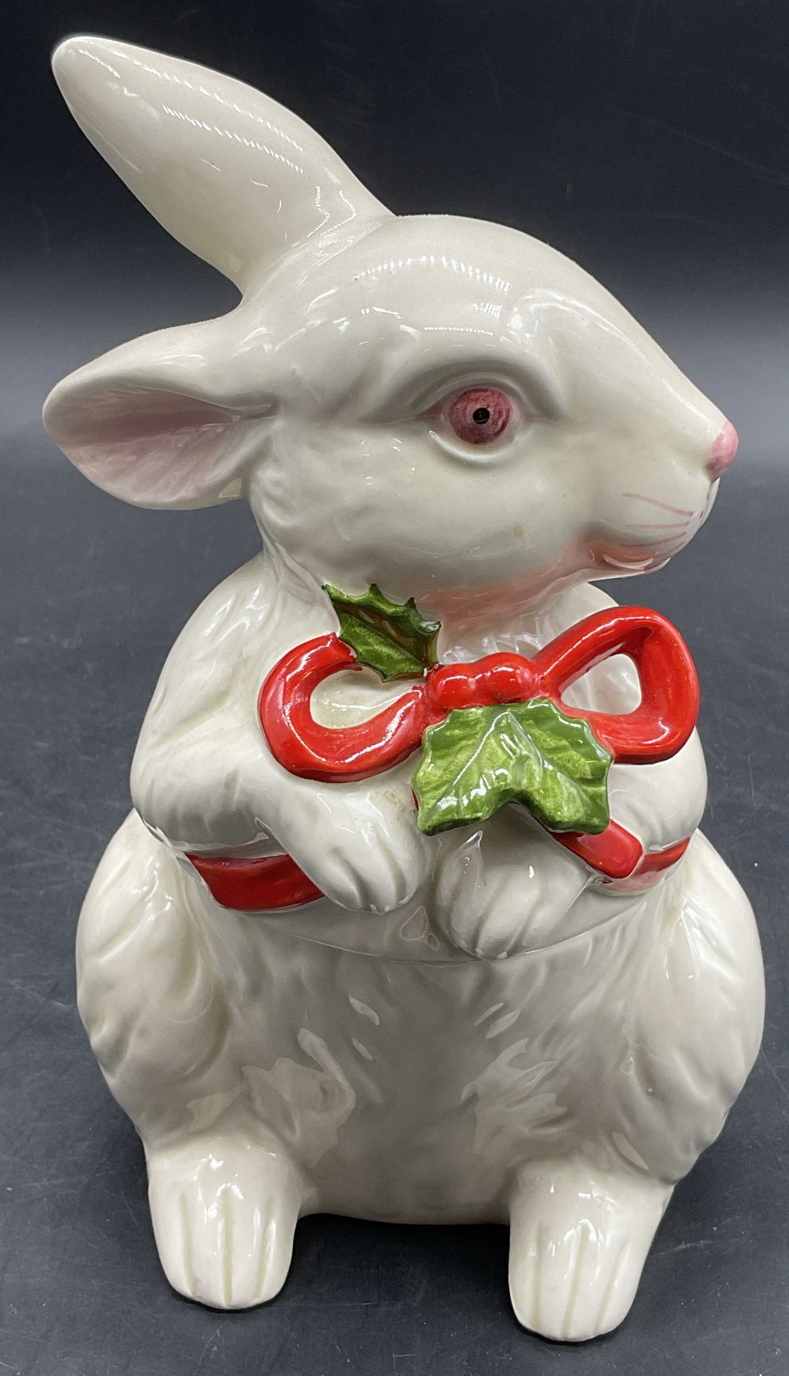 Hand Painted Ceramic Rabbit Figural Keepsake Box (1 of 9)