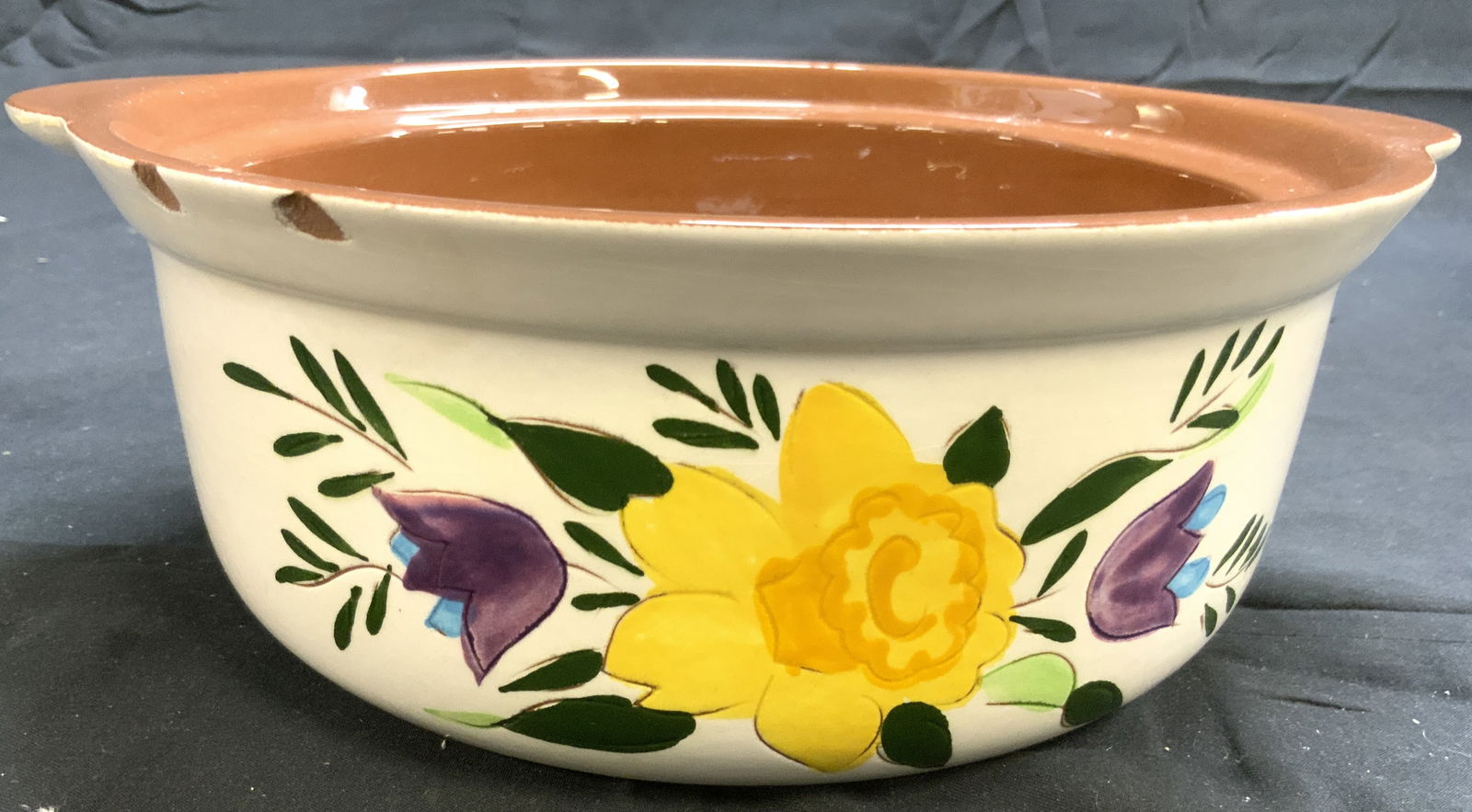 STANGL Vntg Ceramic Floral Serving Pot W Handles (1 of 8)
