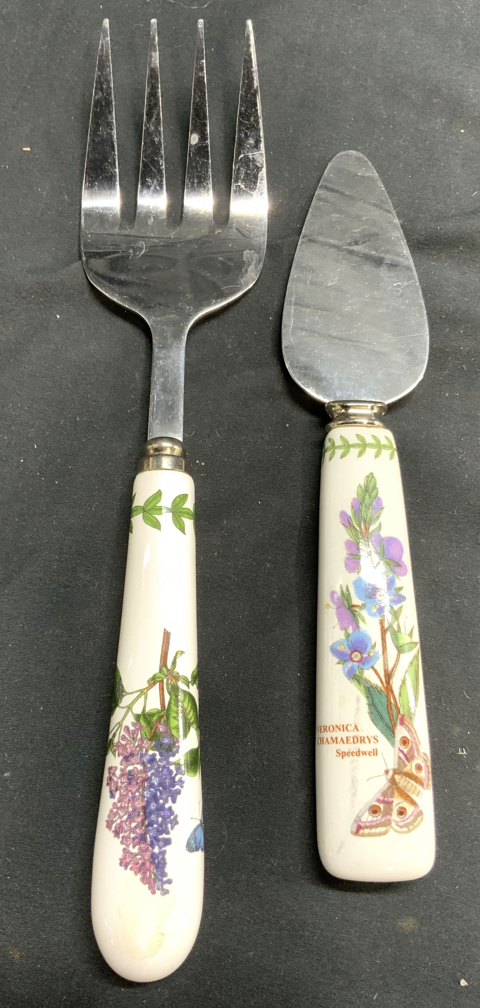 PORTMEIRION SHEFFIELD 2 Porc & Metal Serv Utensils (1 of 7)