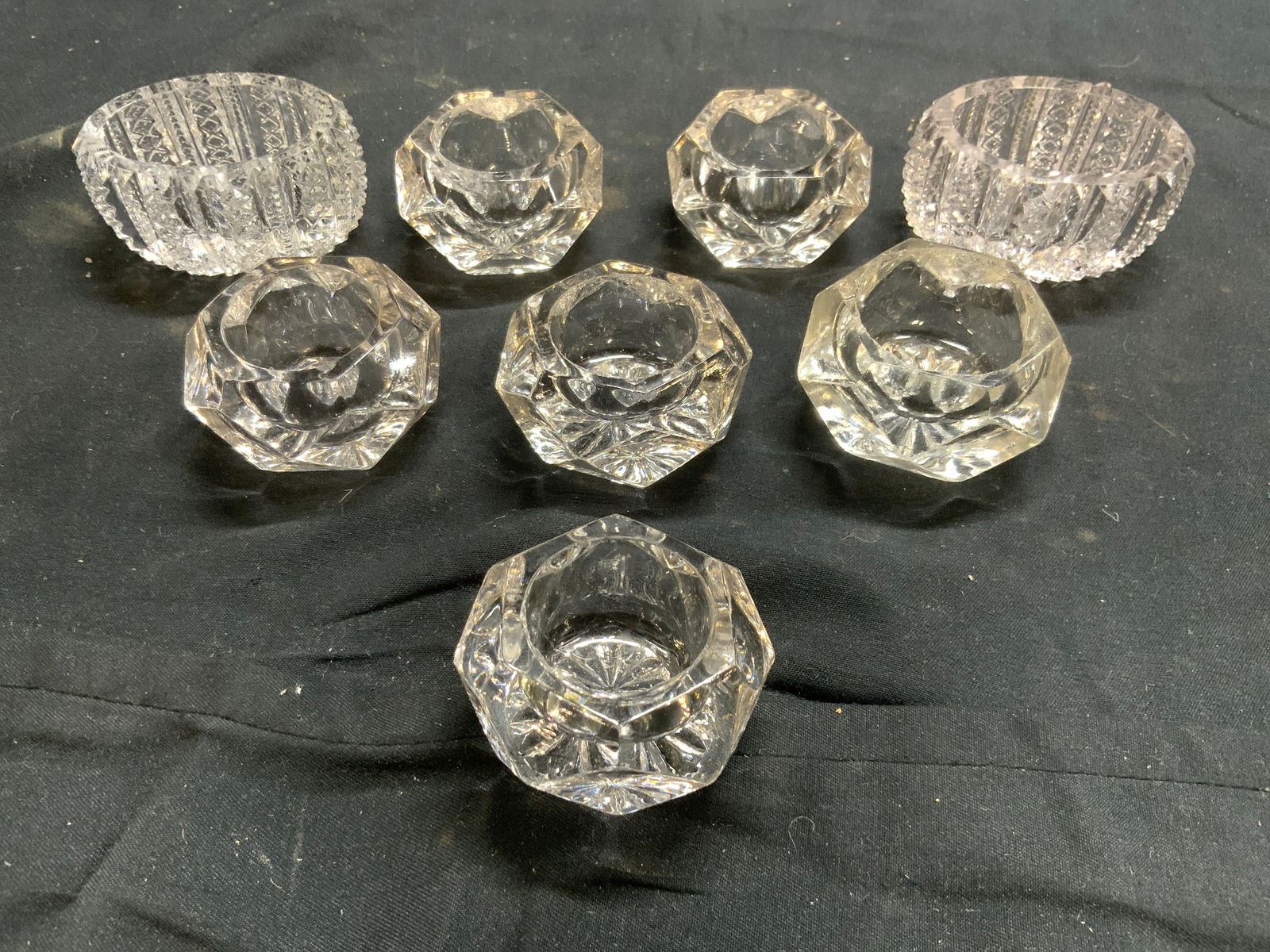 Lot 8 Art Glass Salt Cellars (1 of 6)