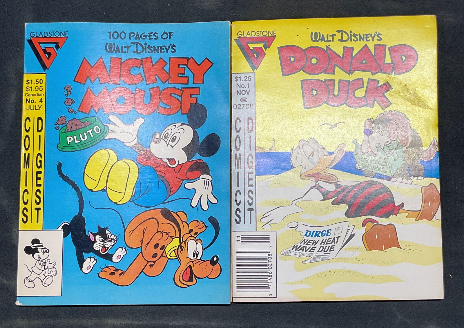 2 1986 Disney Mickey & Donald Comic Books (1 of 6)
