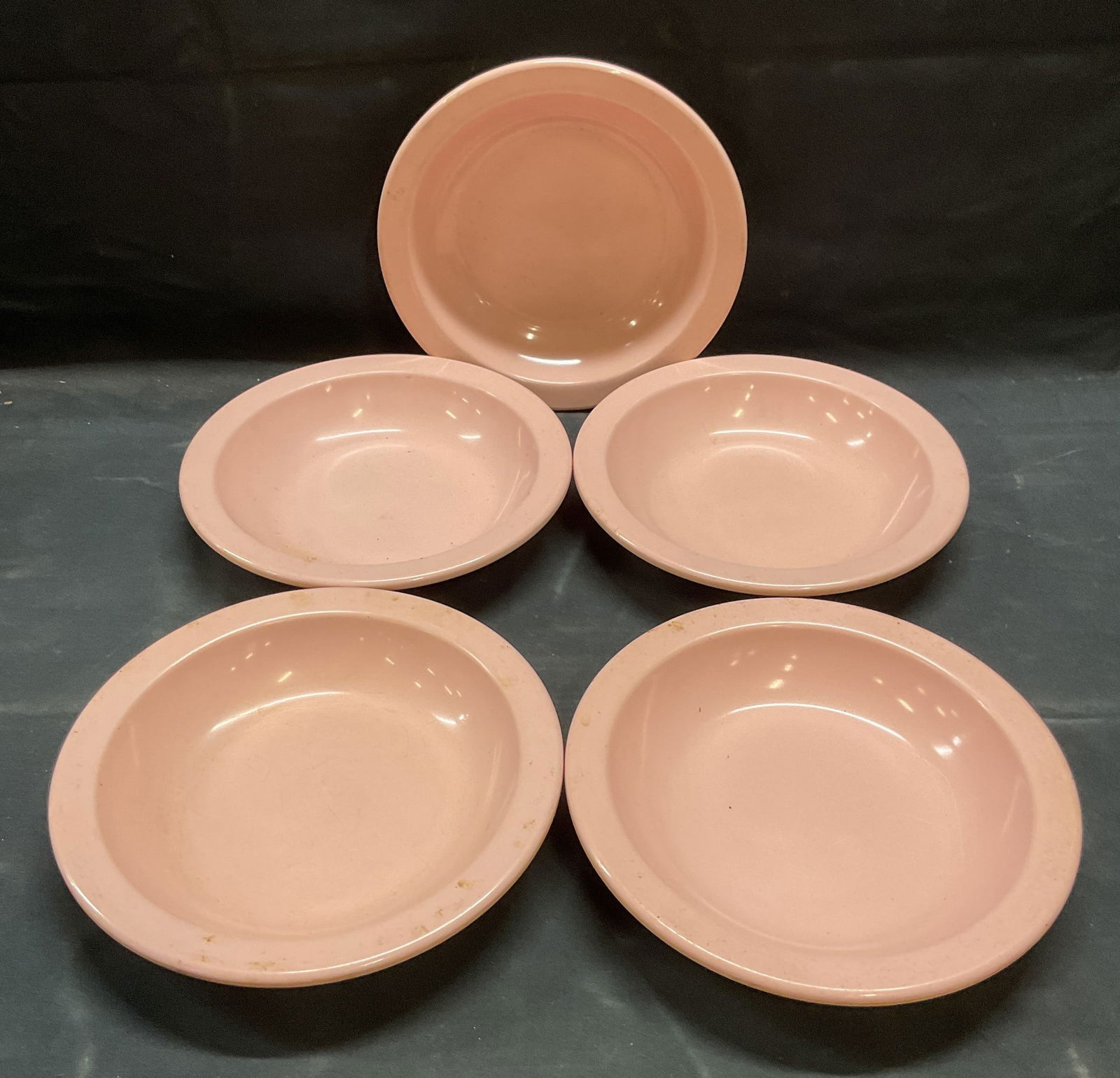 Set 5 MCM Dallas Ware Pink Melamine Bowls USA (1 of 6)