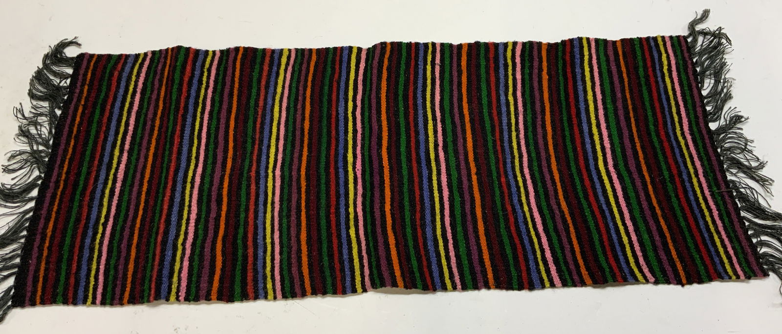 Striped Multi Color Wool Table Cloth (1 of 7)
