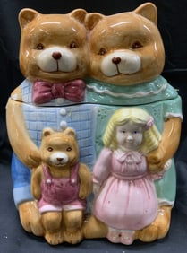 Vntg Goldilocks&The Three Bears Cookie Jar