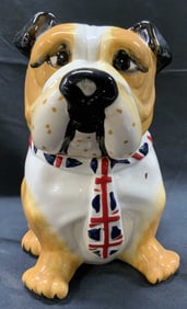 British Bulldog Ceramic Cookie Jar