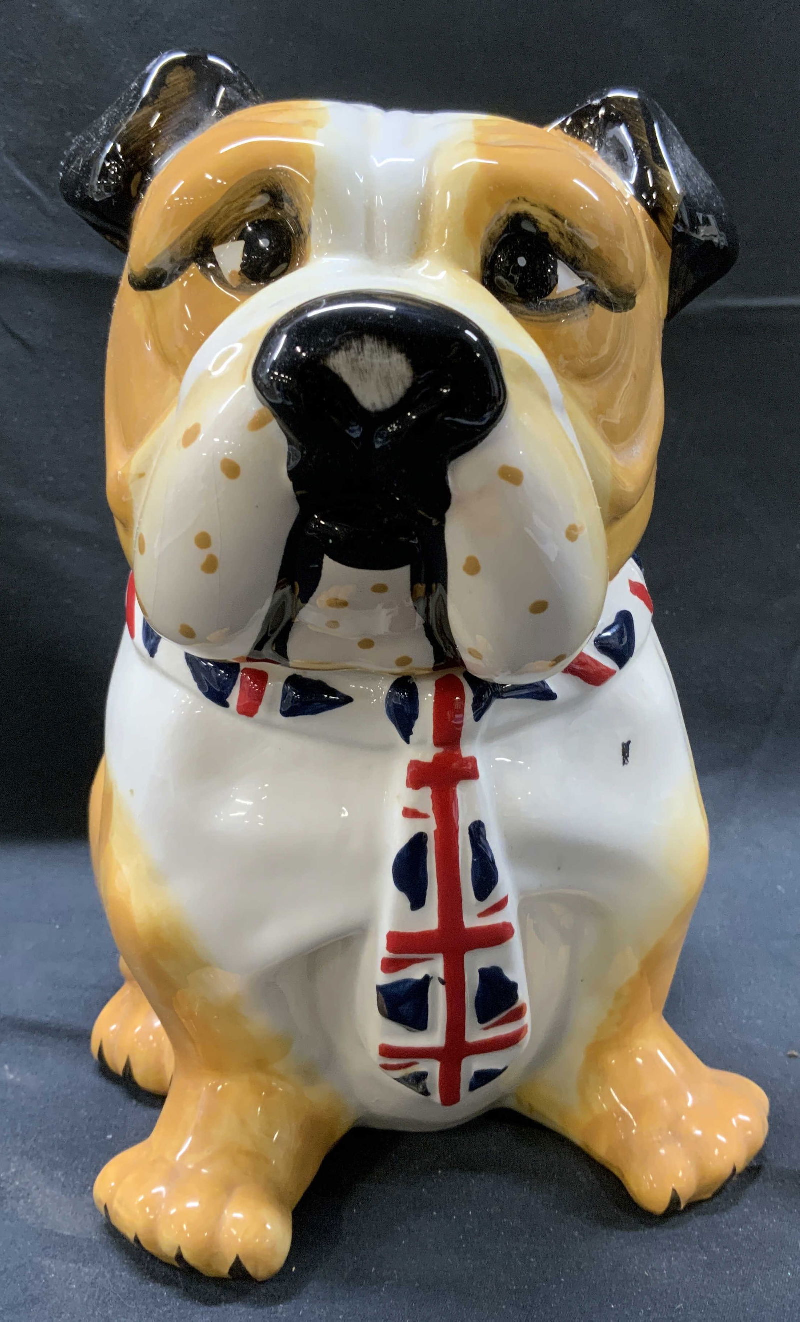 British Bulldog Ceramic Cookie Jar (1 of 8)