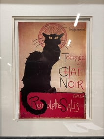 Framed Tournee Du Chat Noir Repro Advertisement