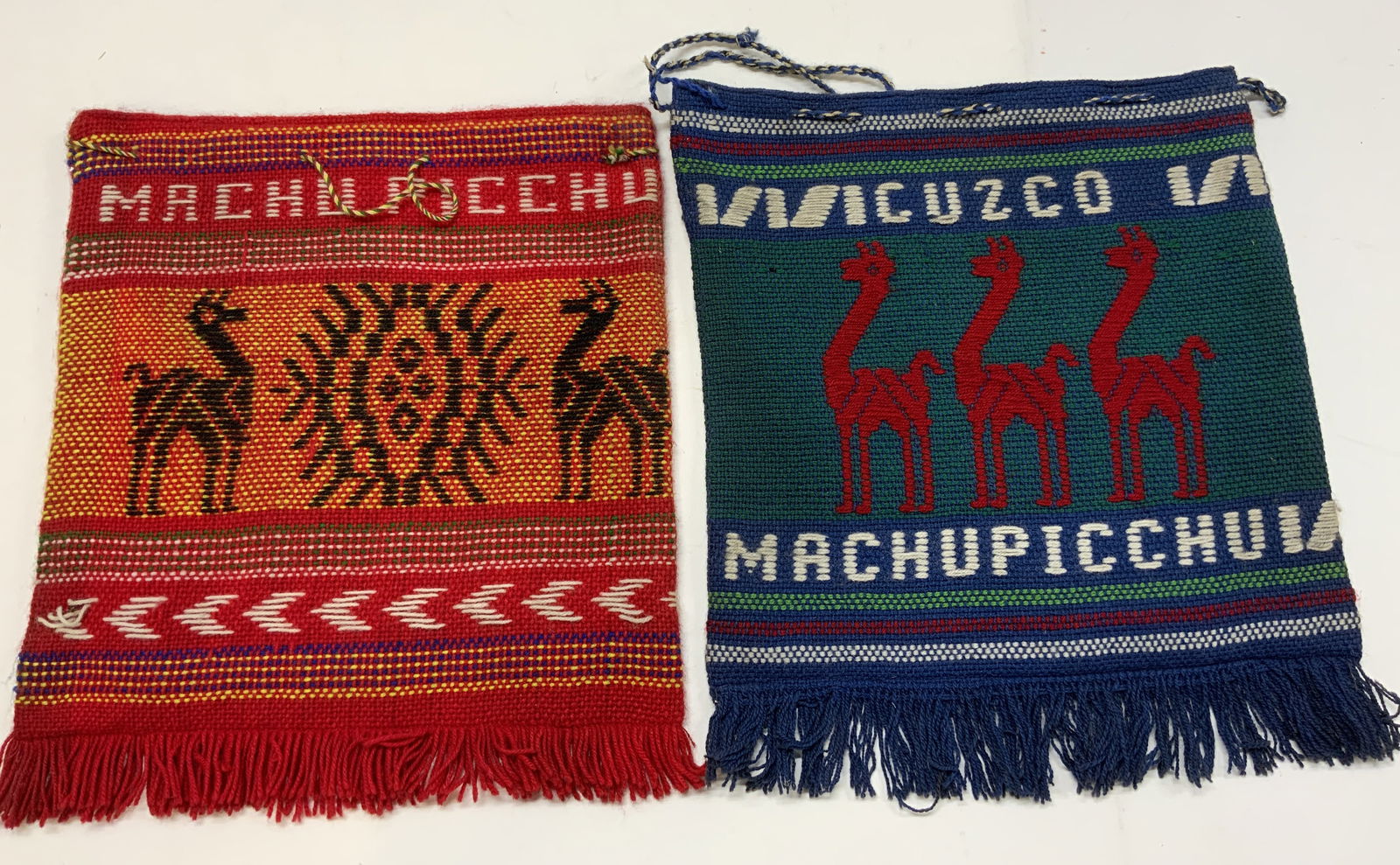 Lot 2 Peru Machu Picchu Woven Hand Bags (1 of 8)