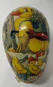 Vintage Western Germany Paper Mache Easter Egg