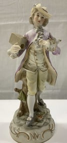 Vintage Porcelain 18th Century Man Figurine