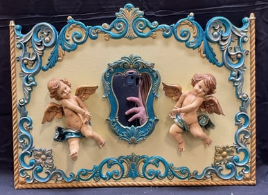 Ellie Haggerty Cherub Mirror Carousel Panel
