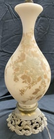 Hollywood Regency Style Art Glass Table Lamp