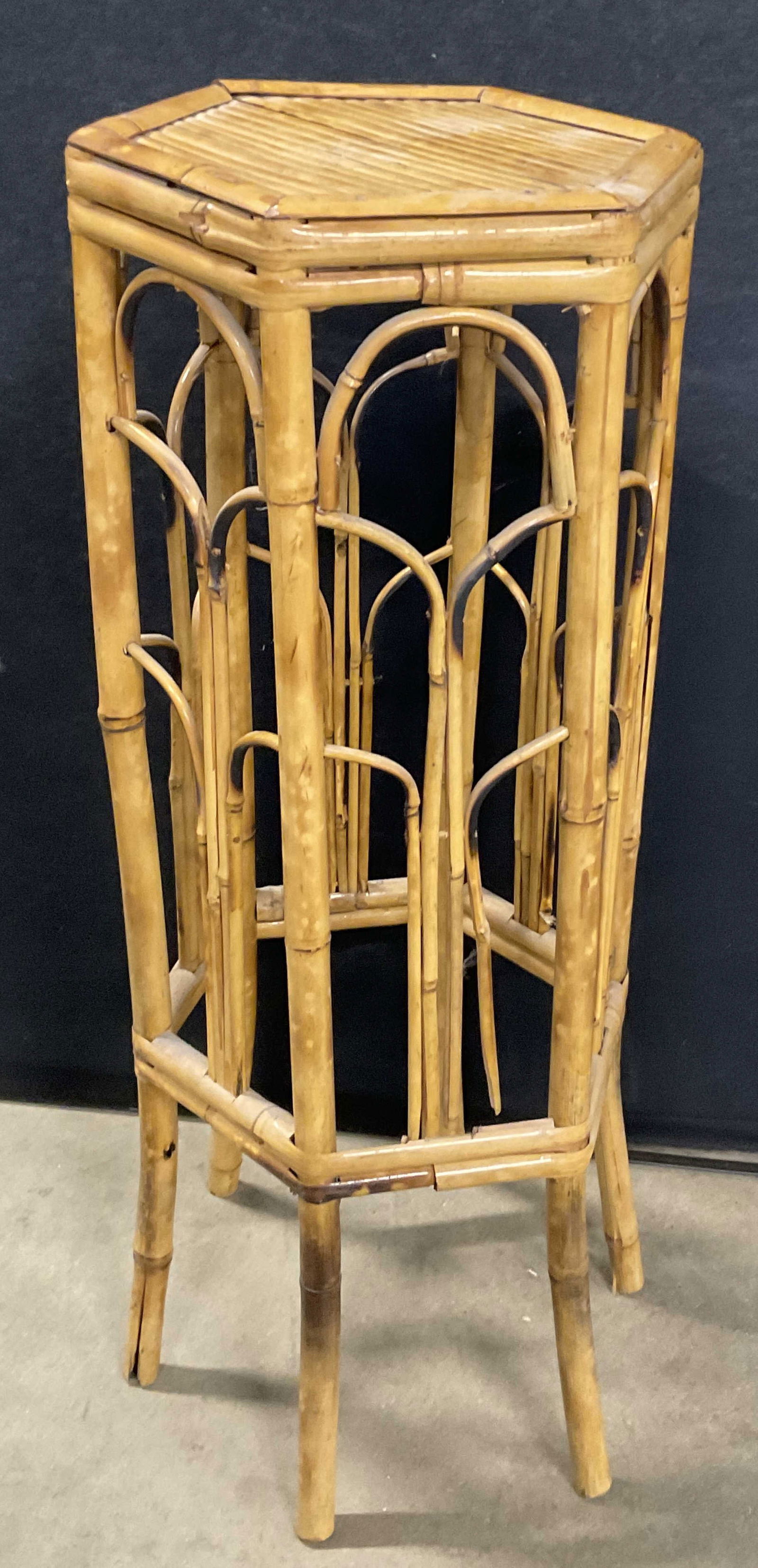 Vintage Rattan Side Table / Display Table (1 of 9)