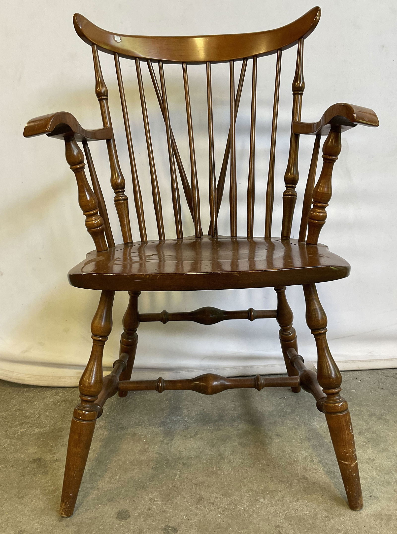WINOOSKI Vintage Fiddleback Armchair, Vermont (1 of 10)