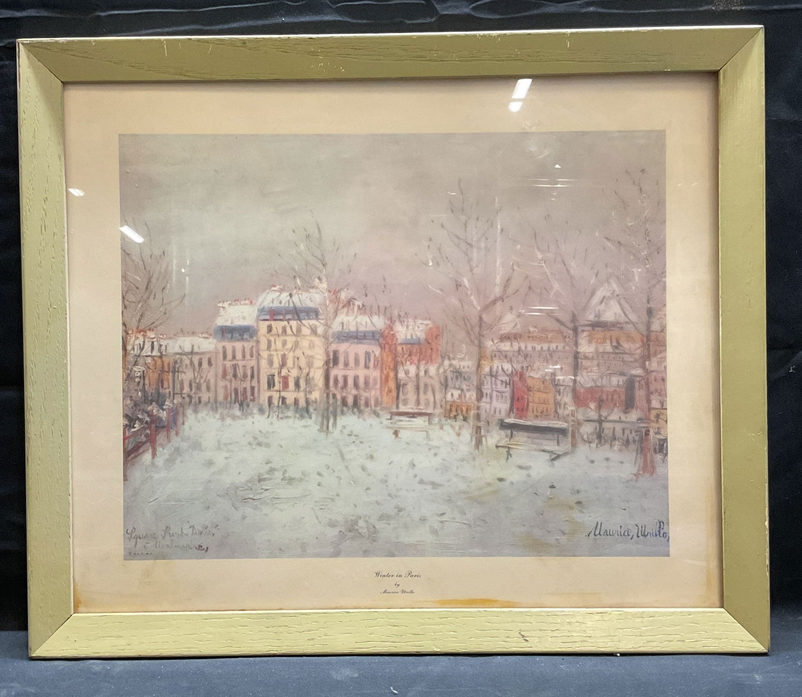 Framed Christa Kieffer Paris In The Evening Lithograph