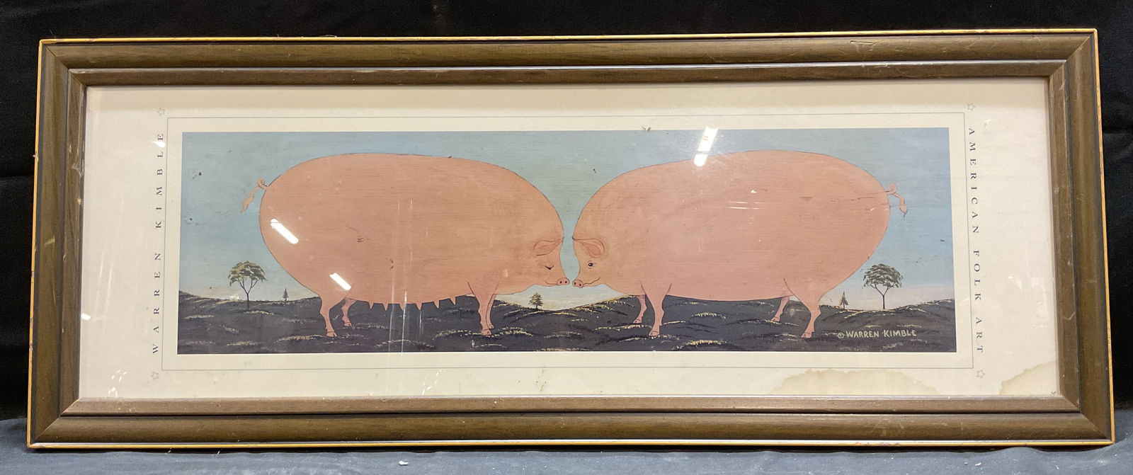 Framed Warren Kimble American Folk Art Print (1 of 6)