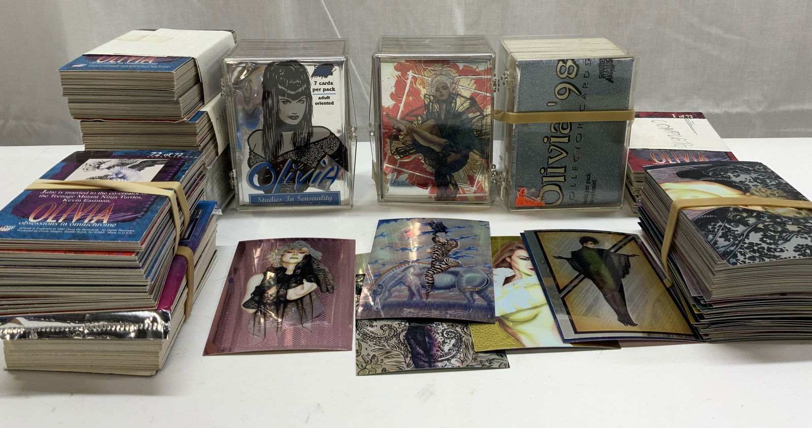 Lot 50+ Vintage Collect Trading Cards, Olivia 1998 (1 of 8)