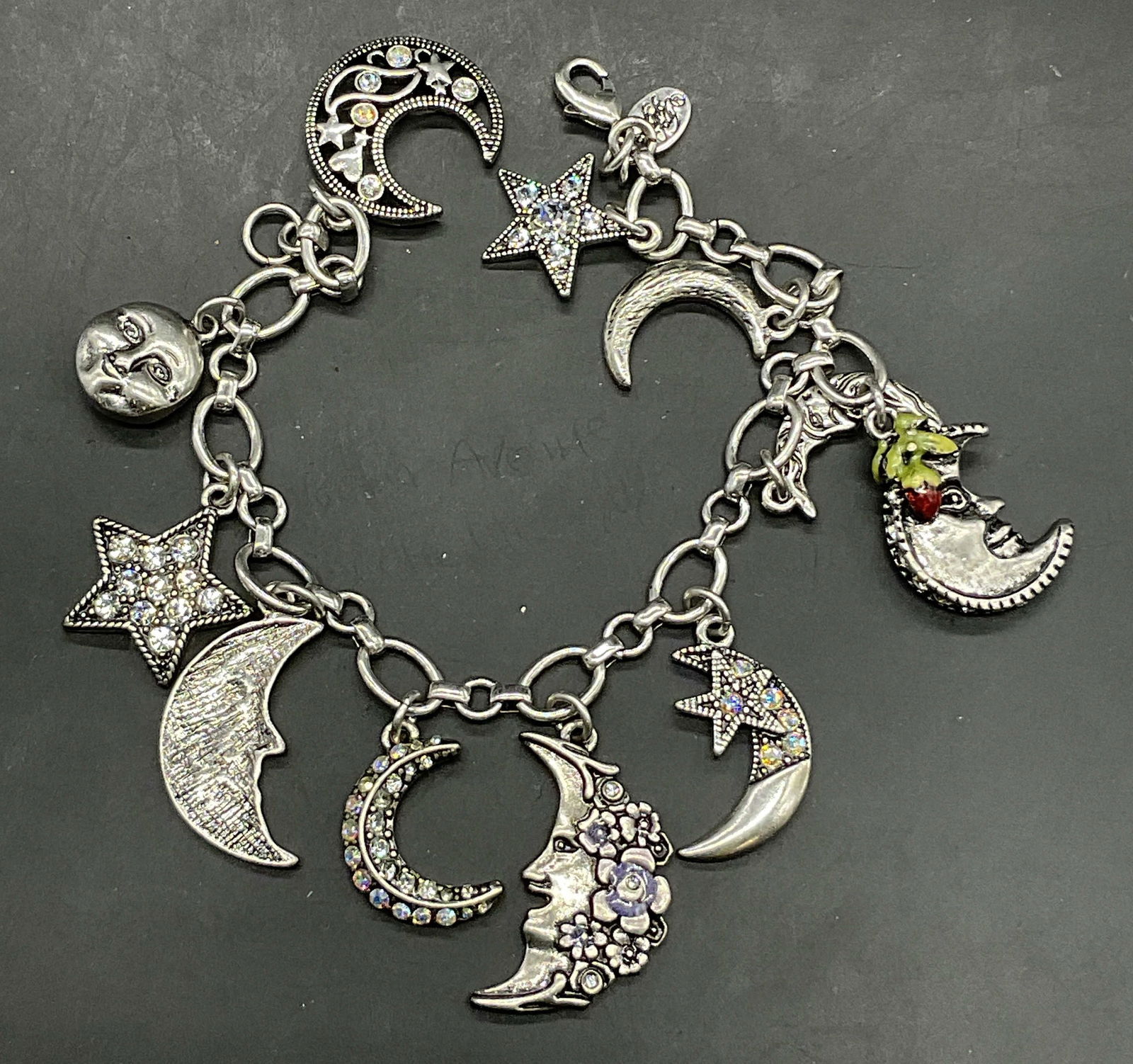 KIRKS FOLLY Crescent Moon & Star Charm Bracelet (1 of 8)