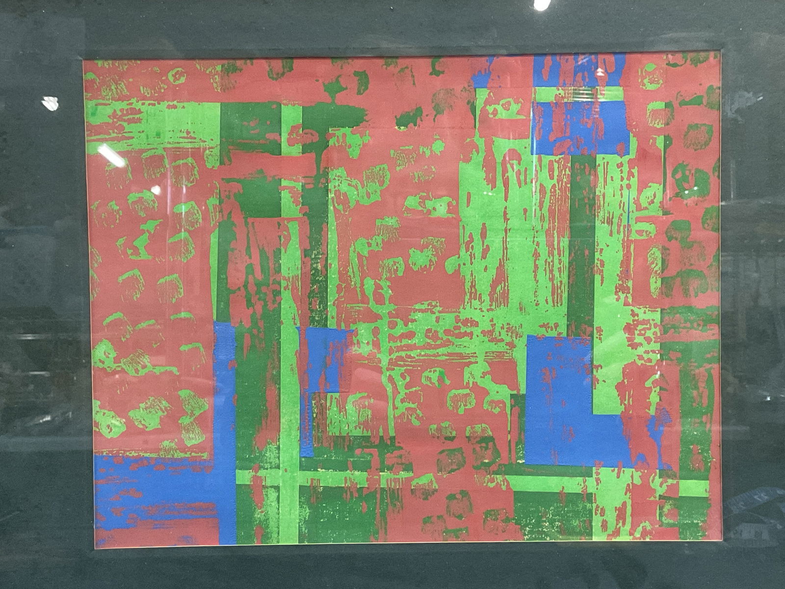 Geometric Abstract Composition Block Print (1 of 6)