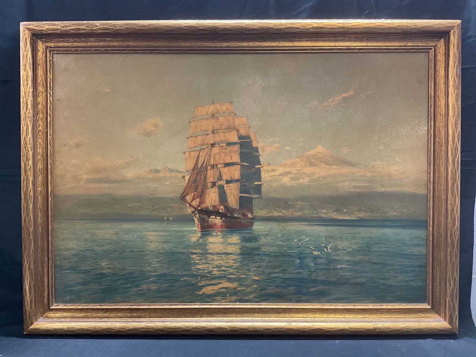 Hans Bohrdt Clipper Ship Print, Jordan Marsh Co (1 of 7)