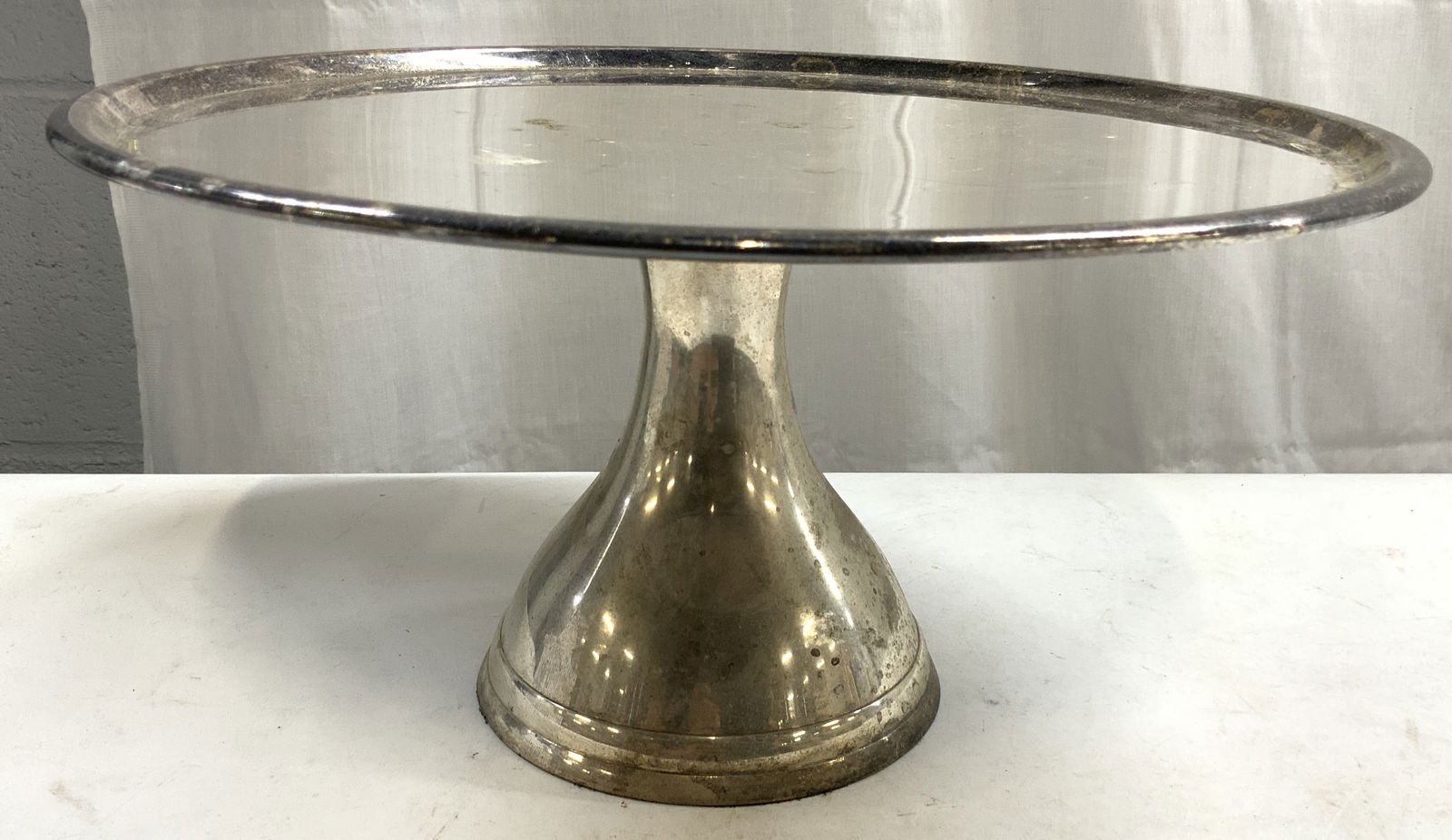 Pottery Barn Silver Toned Metal Cake Stand (1 of 6)
