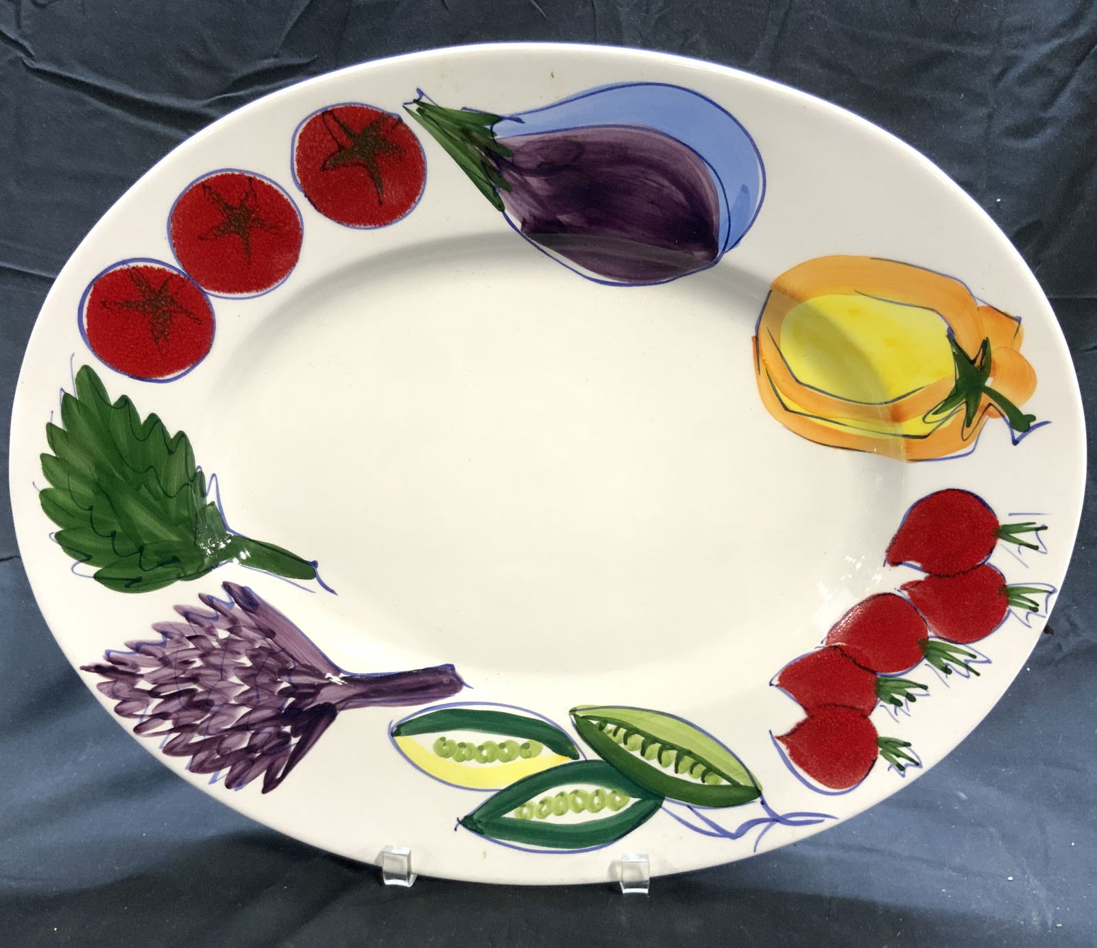 LA CERAMICA VBC H Painted Cer Serv Dish ITALY (1 of 9)