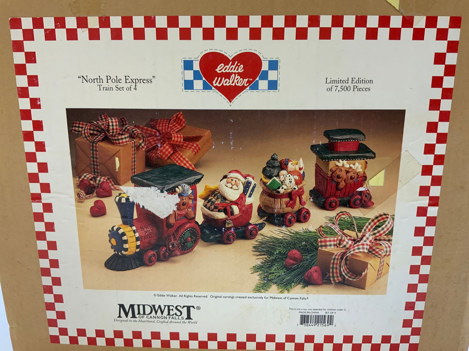 Eddie Walker North Pole Express Train Set of 4 NIB (1 of 6)