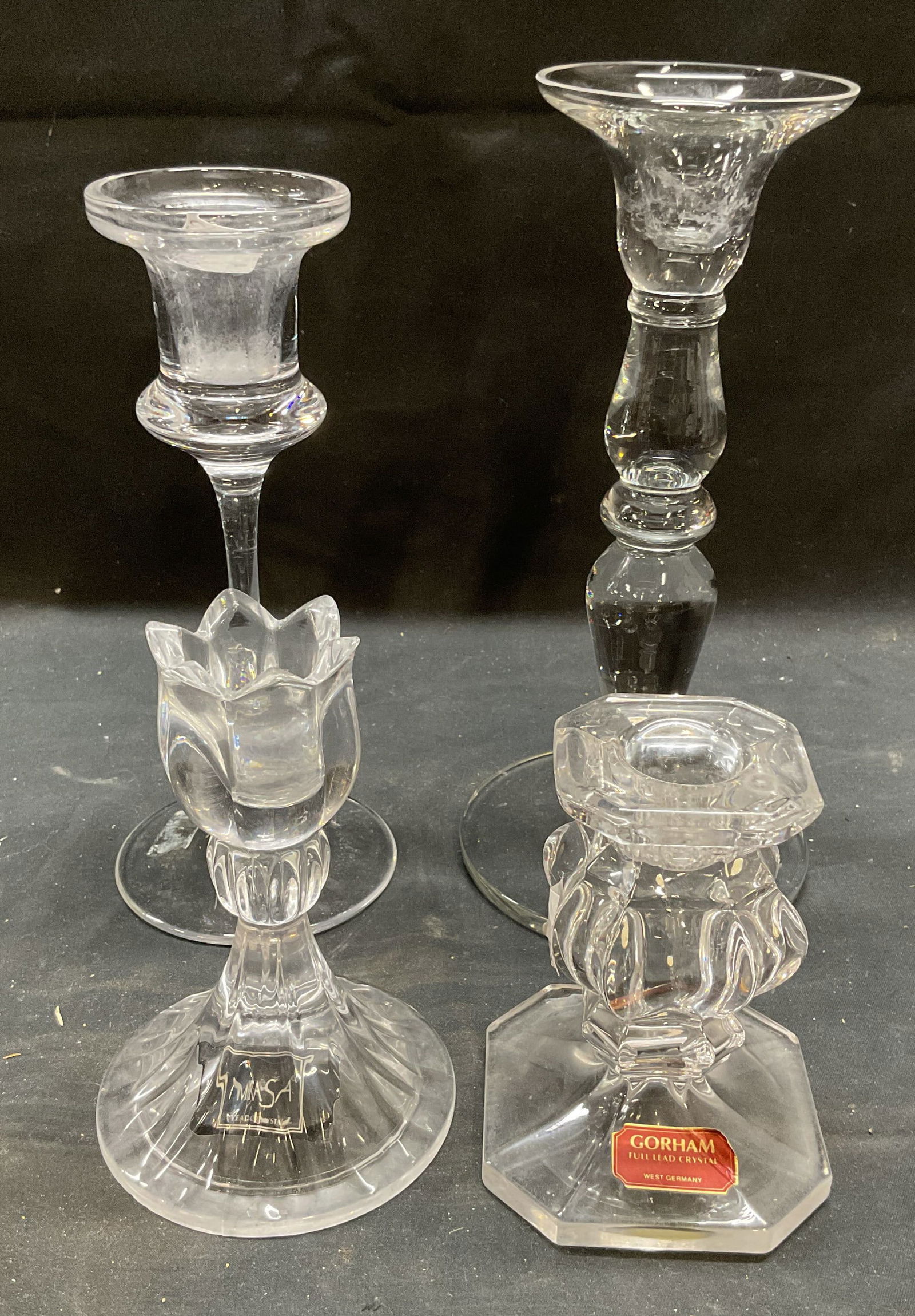 4 Gorham, Sevres, Mikasa Crystal Candle Holders (1 of 7)