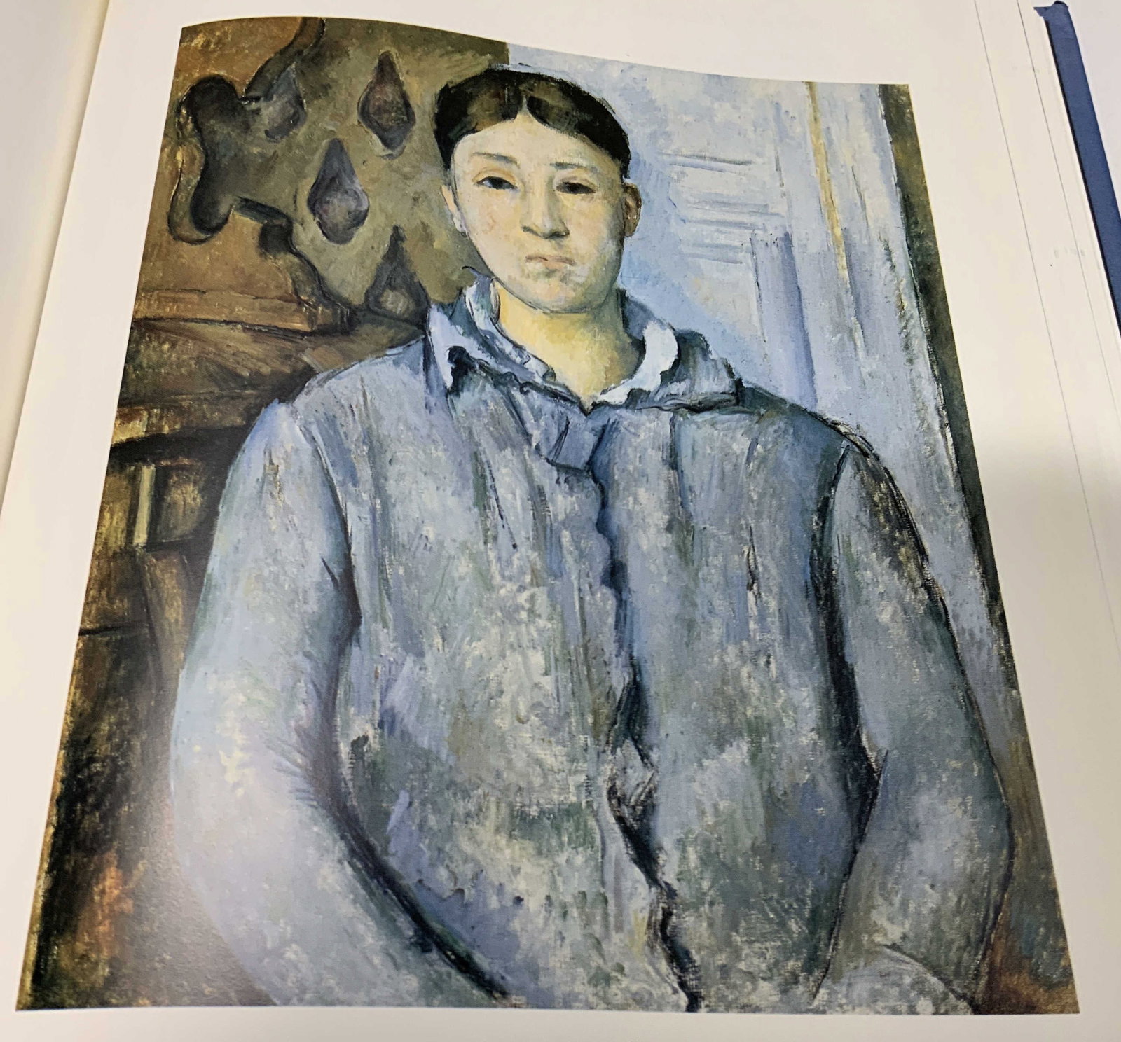 1996 FRANCE Hard Cover Cezanne Art Book: 1996 FRANCE Hard Cover Cezanne Art Book Hard cover art book, front & back cover are blue. Inside pages of book has images & illustrations of art. Authors are Francoise Cachin, Isabelle Cahn, Walter Fe