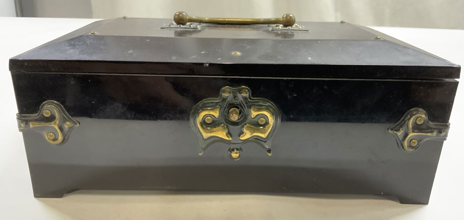 Vintage Soviet Mechanical Music box W Lid (1 of 8)