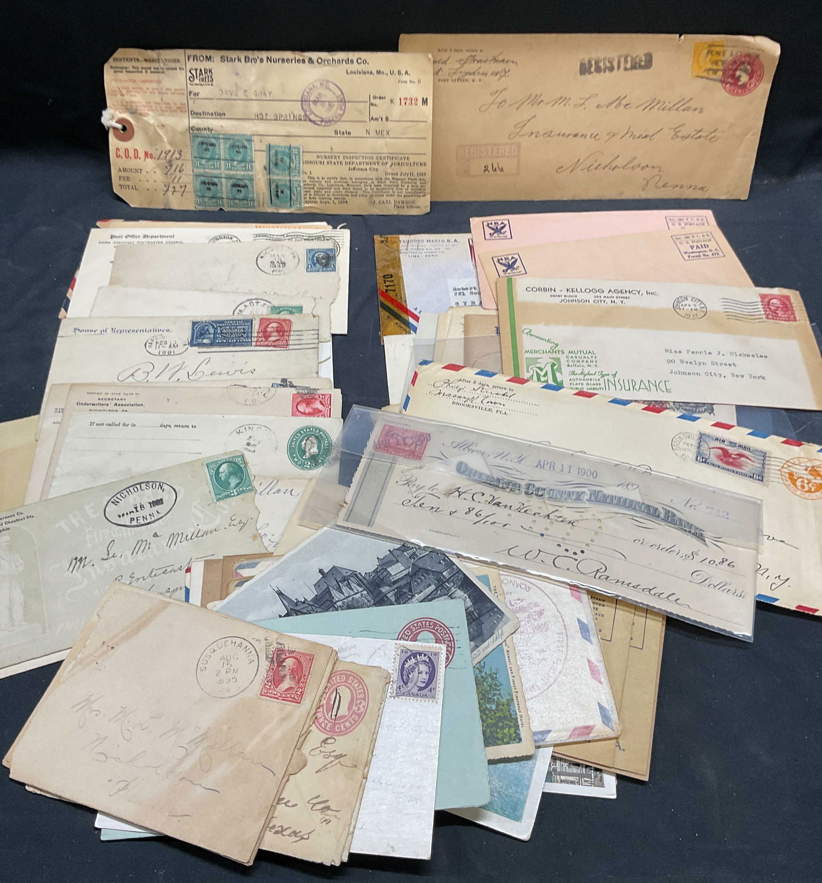 Group Lot Antique 19th Cen Ephemera & Stamps (1 of 13)