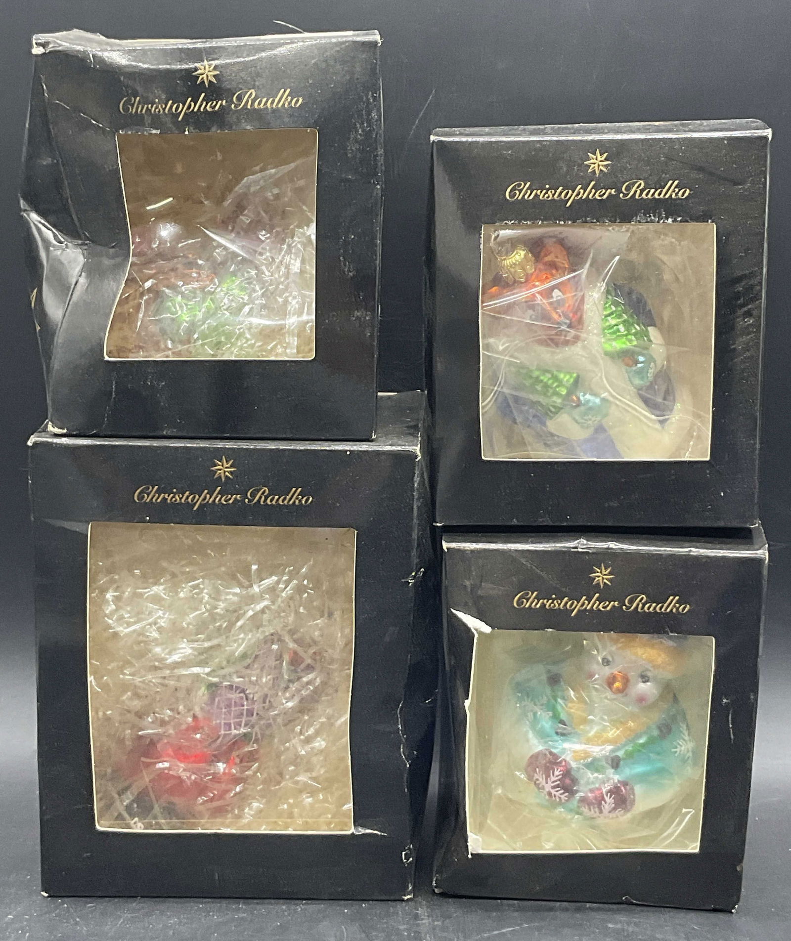 Lot 4 CHRISTOPHER RADKO Glass Ornaments, Org Bx (1 of 7)