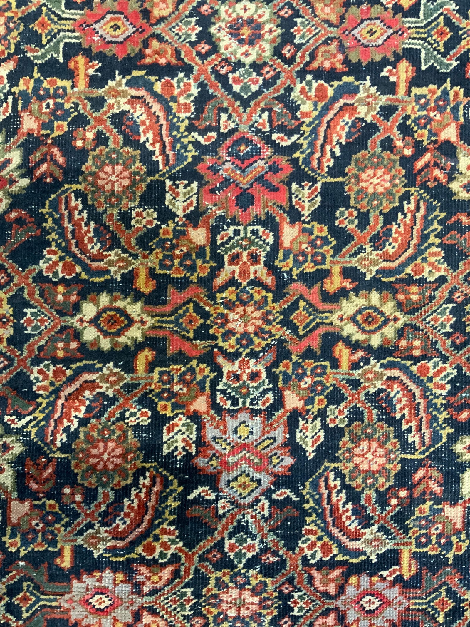 Vintage Handmade Oriental Fringed Wool Rug (1 of 8)