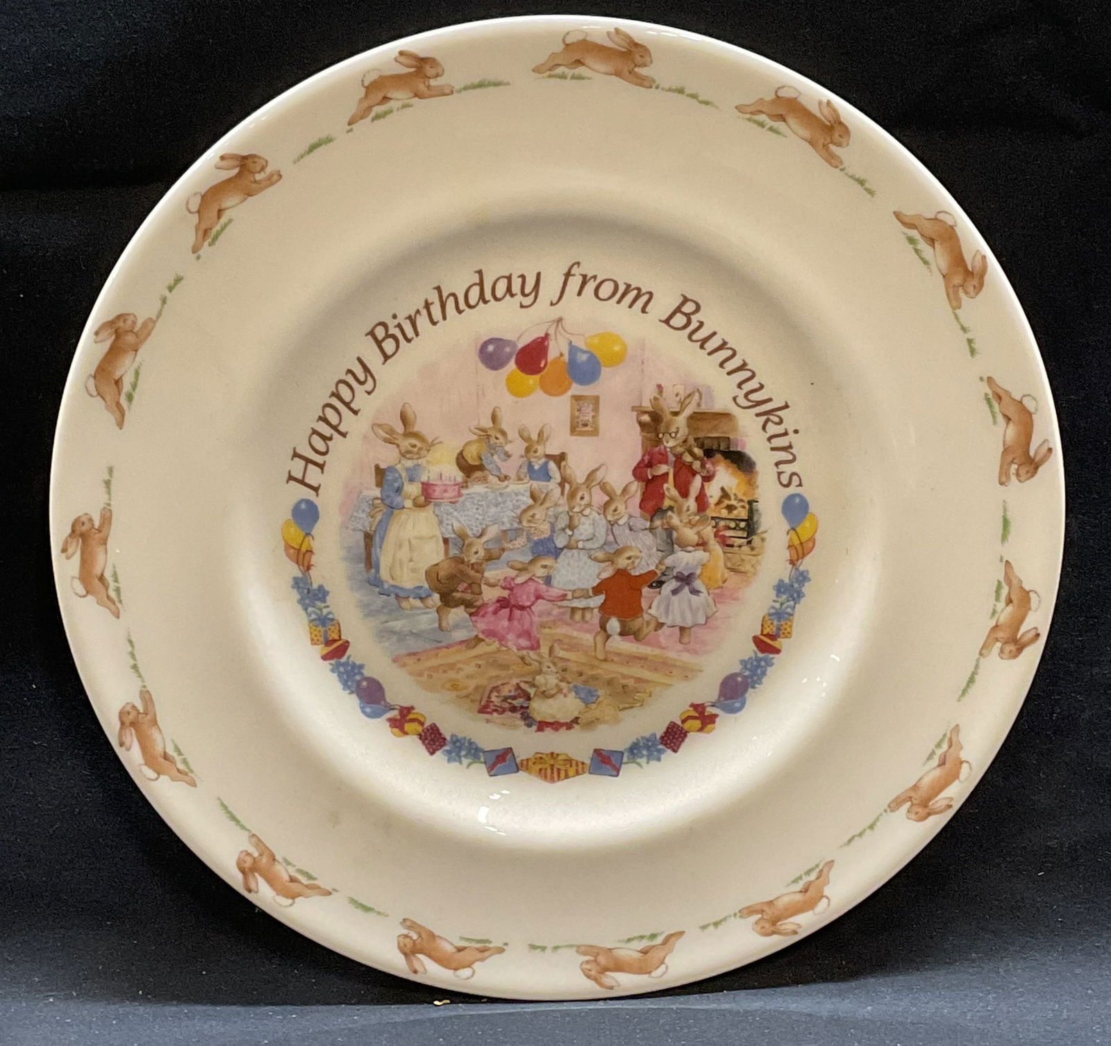 Royal DOULTON Porc Bunnykins Birthday Plate England (1 of 5)