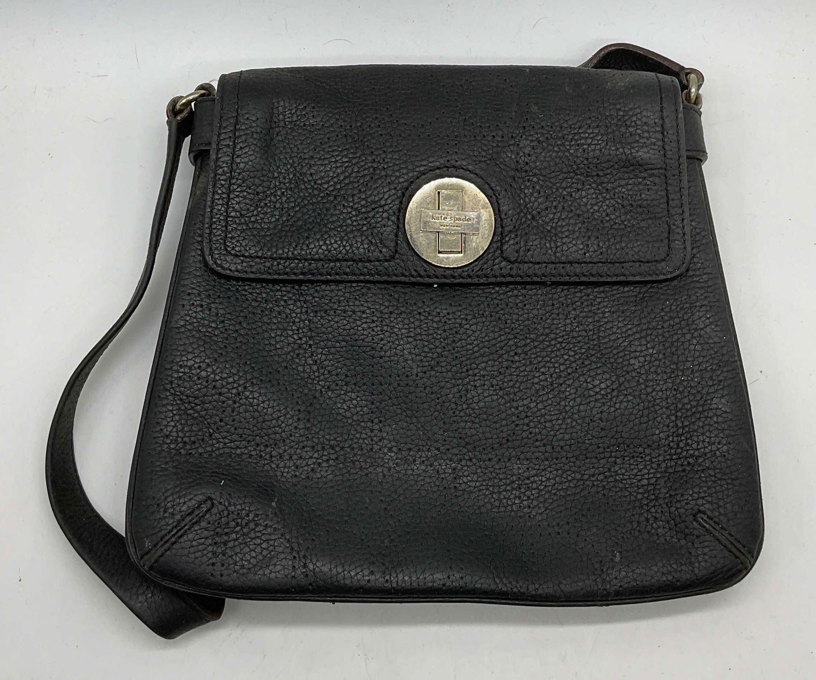 Kate Spade Black Leather Handbag (1 of 7)