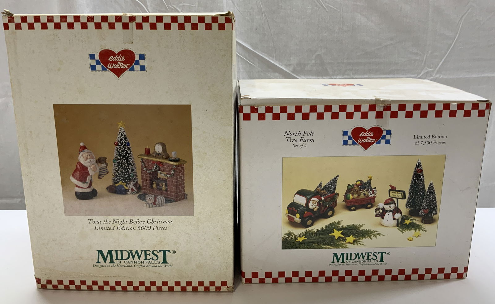 Lot 2 Eddie Walker Christmas Collectible Set NIB (1 of 8)
