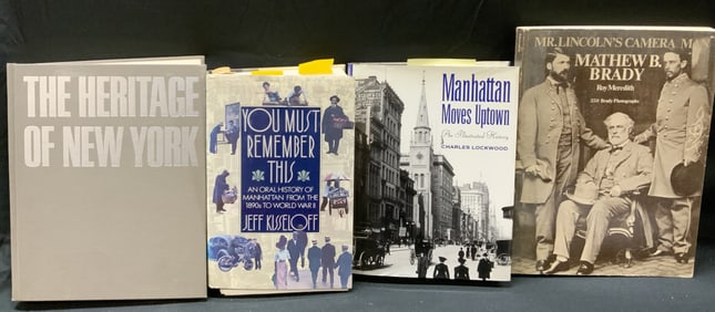 Lot 4 Vintage NYC History Books 1970-1980s