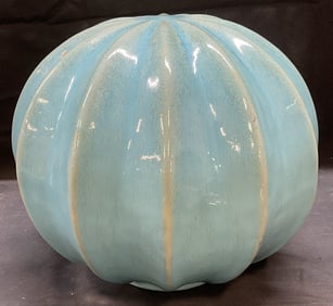 MCM Turquoise Ceramic Onion Dome Sculpture