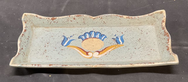 Sezzatini Handcrafted Carved Wood Tray, Italy