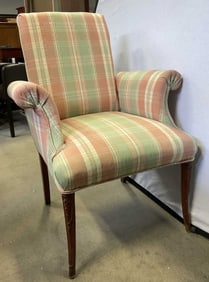 Vintage Traditional Style Upholstered Armchair