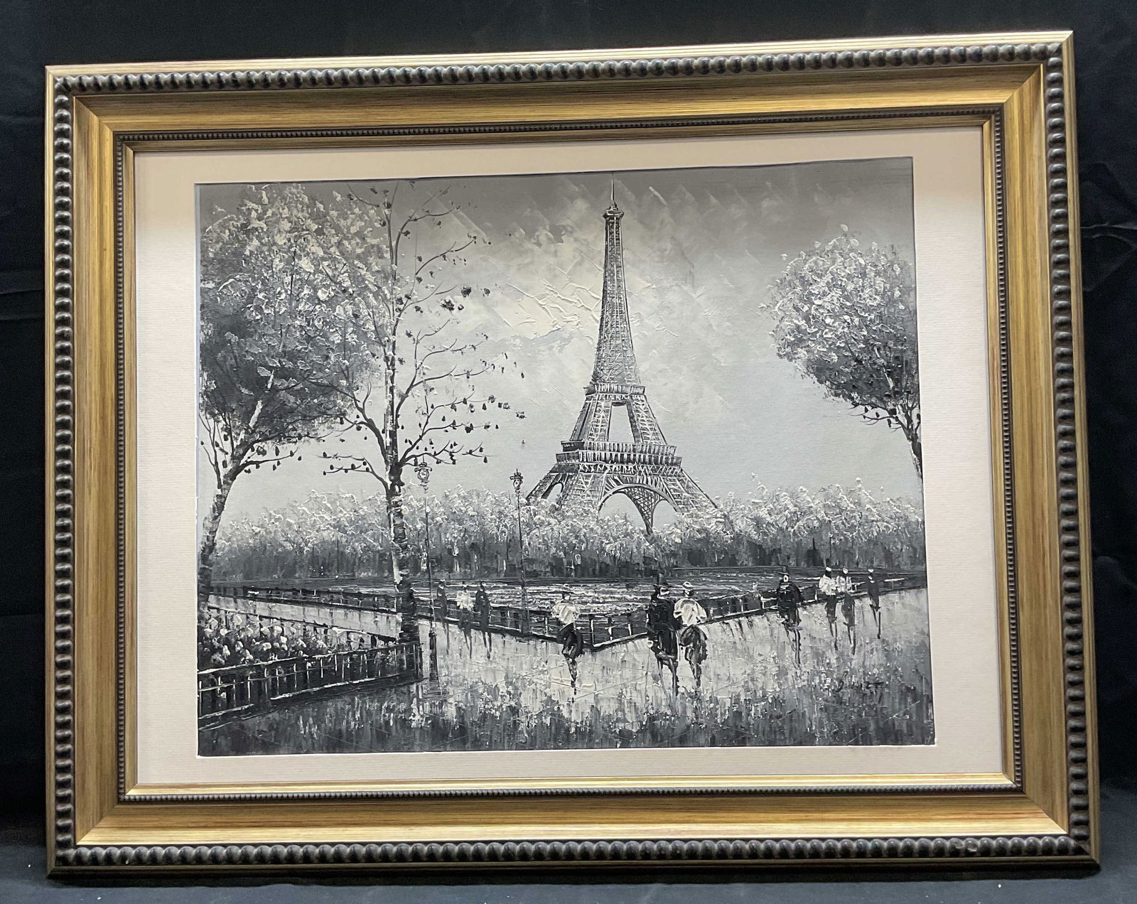 After C Burnett Eiffel Tower Paris Oil Painting (1 of 7)