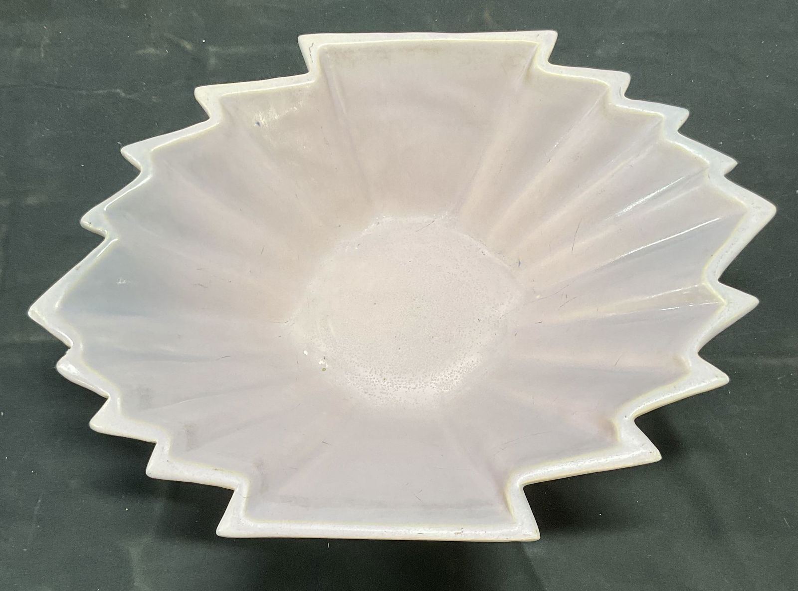 Vintage Signed Lilac Purple Art Pottery Bowl (1 of 7)