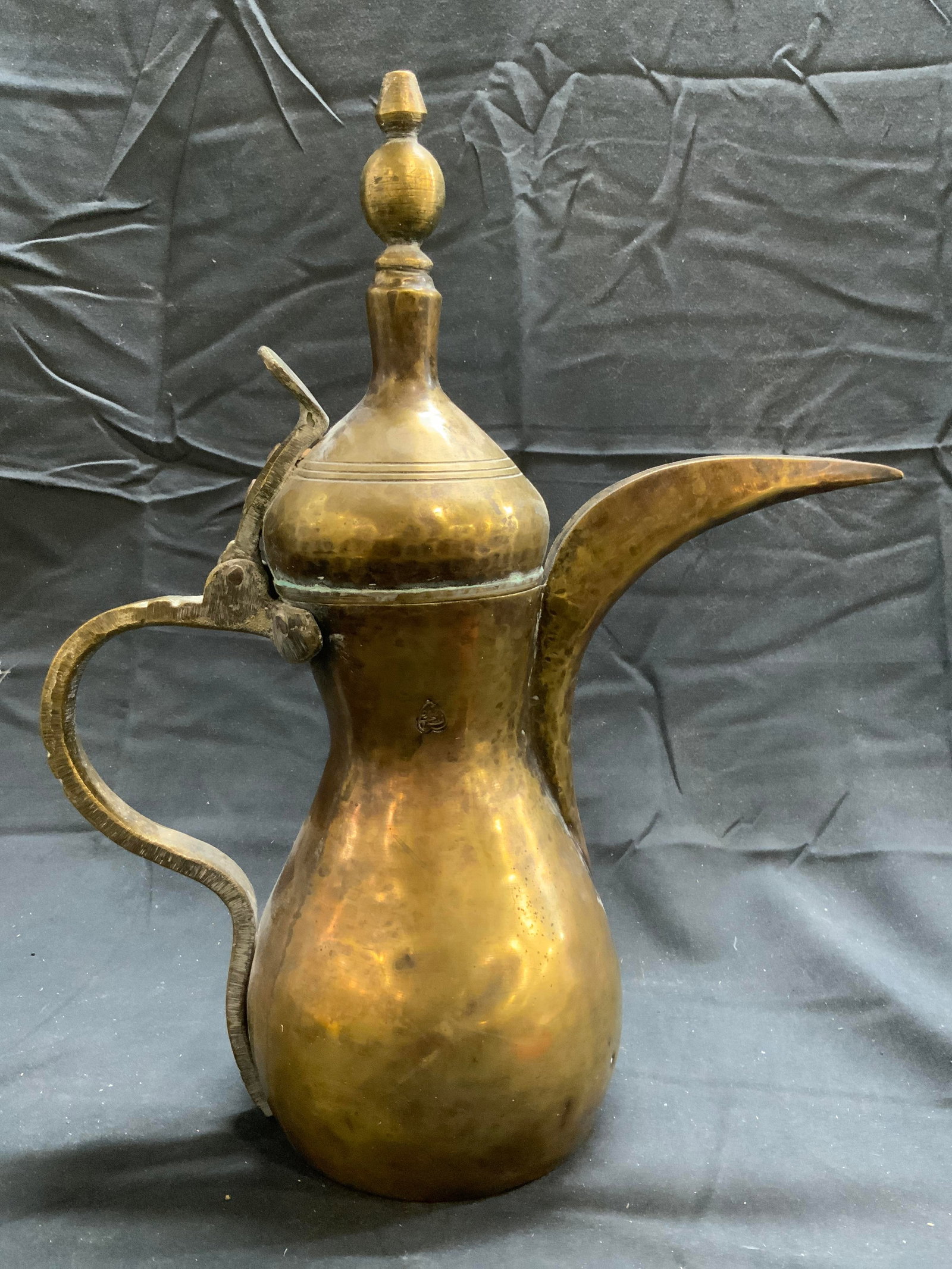 Antq Middle Eastern Dallah Brass Coffee Pot (1 of 9)