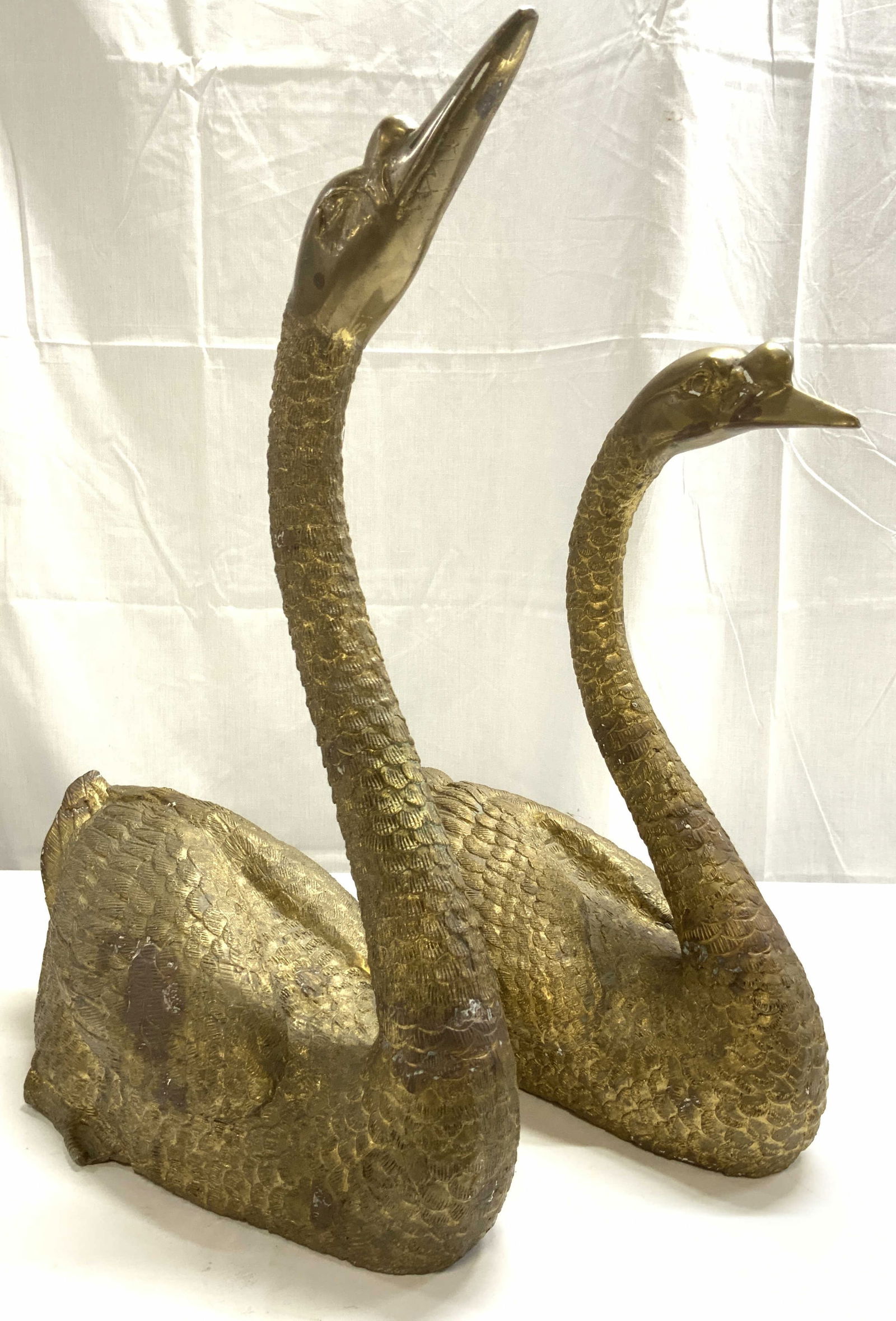 MAITLAND SMITH Lot 2 Fine Detail Brass Swans (1 of 8)