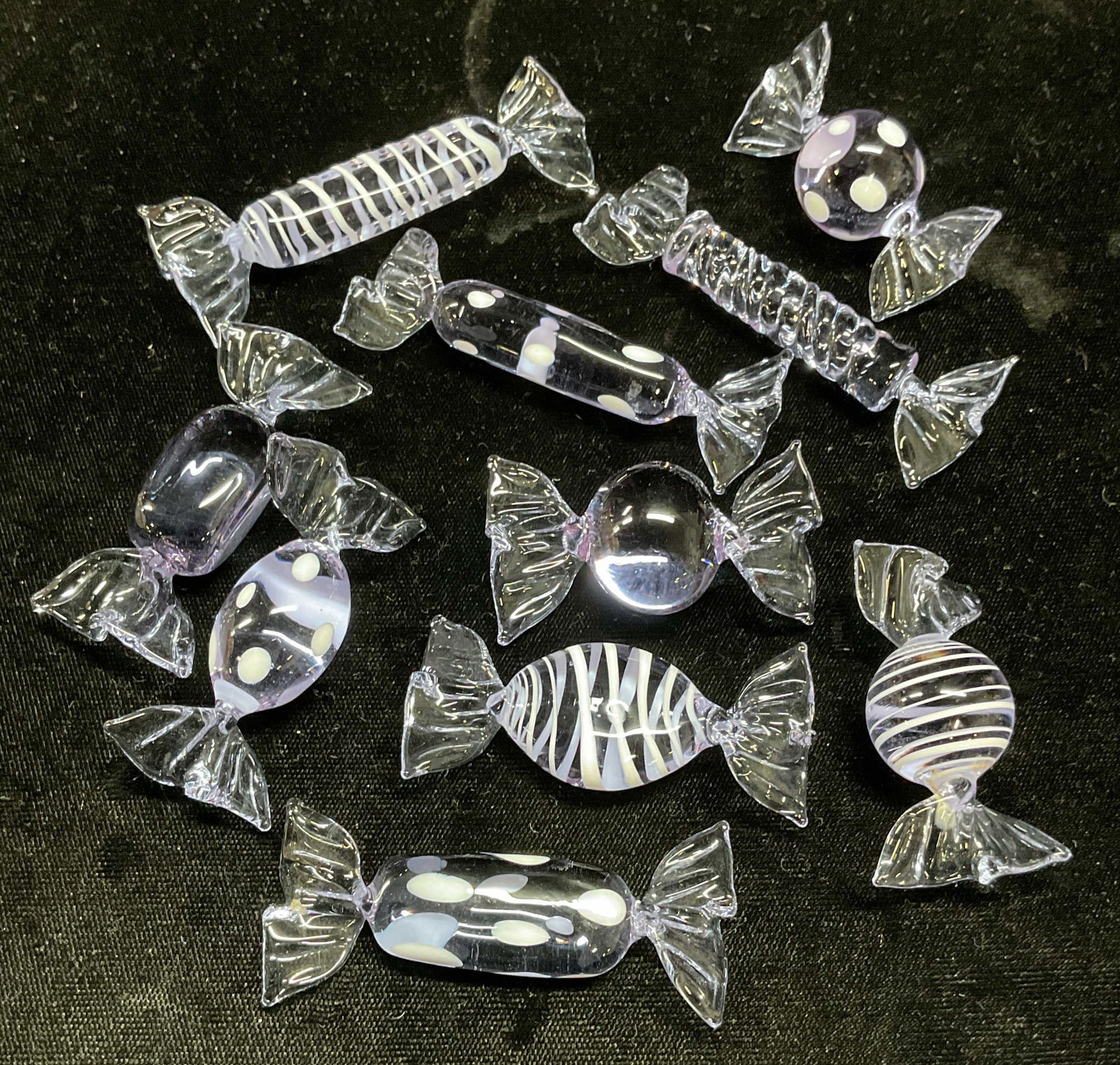 Lot10 Murano Purple Art Glass Candies (1 of 8)