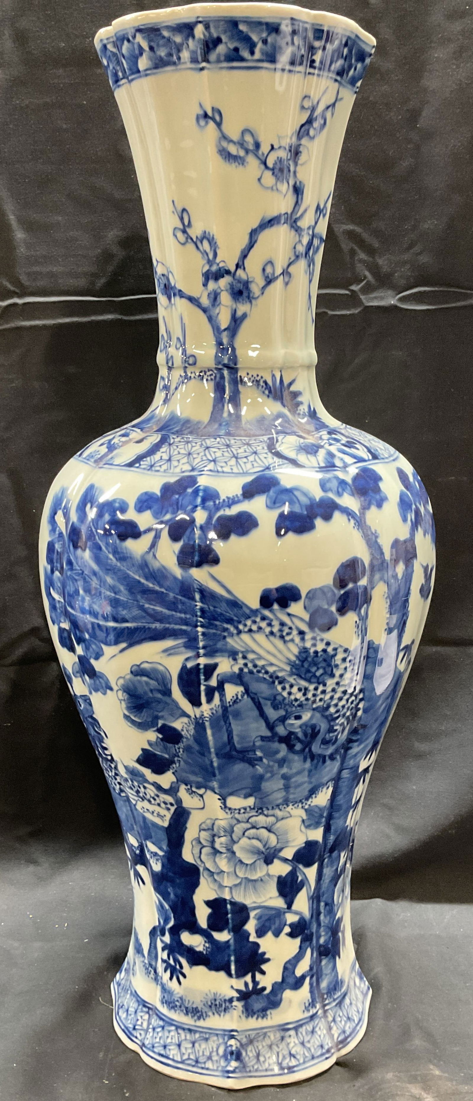Kangxi Style Chinese Porcelain Vase 21 In Tall (1 of 6)
