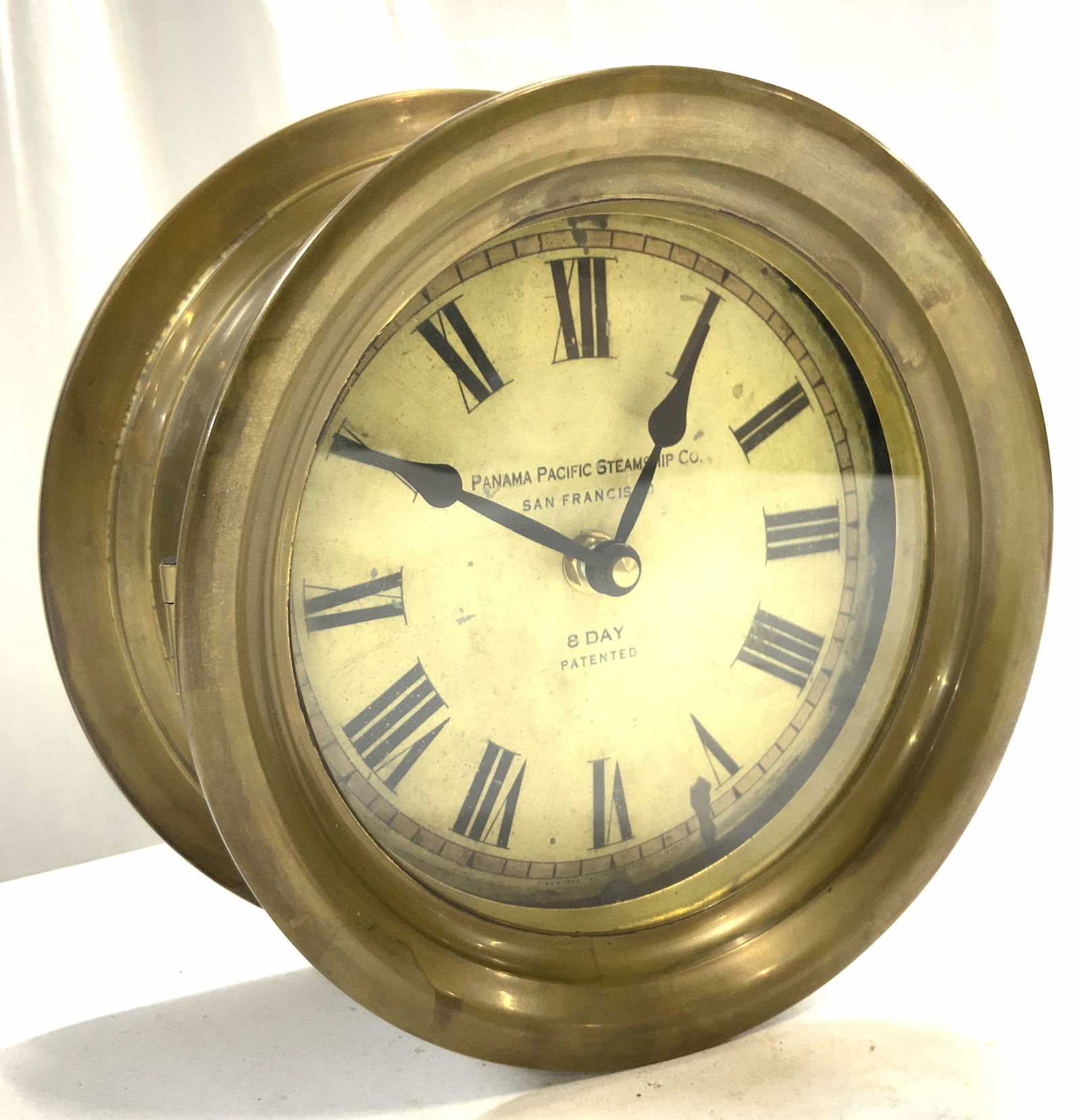 PANAMA PACIFIC STEAMSHIP CO Brass Clock (1 of 9)