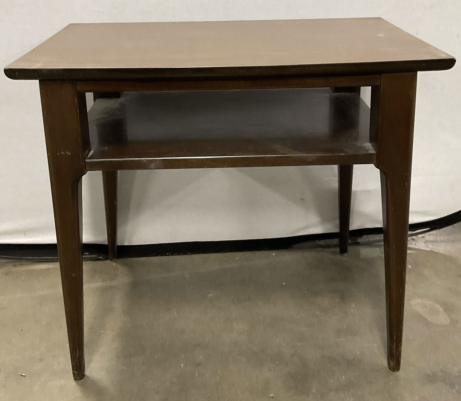 Vintage Mid Century Modern Two Tiered Side Table (1 of 8)